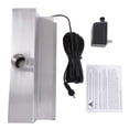 thumbnail image 3 of Outdoor Pool Fountain, Stainless Steel Rectangular 11.8" Long Waterfall Spillway with Pipe Connector LED Light Strip for Garden, 3 of 6