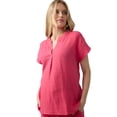 thumbnail image 5 of Ingrid & Isabel For Every Belly Women's Maternity Short Sleeve Gauze Top, Sizes S-XXL, 5 of 10