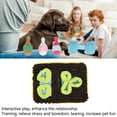 thumbnail image 4 of Tapete para olfatear mascotas, alimentación lenta 3 en 1, tapete de alimentación para olfatear perros con bola de bolos chirriante, mancuerna para juguete rompecabezas para perros, 4 of 8