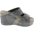 thumbnail image 6 of Pierre Dumas Women's Hester-7 Studded Platform Wedge Sandals, 6 of 7