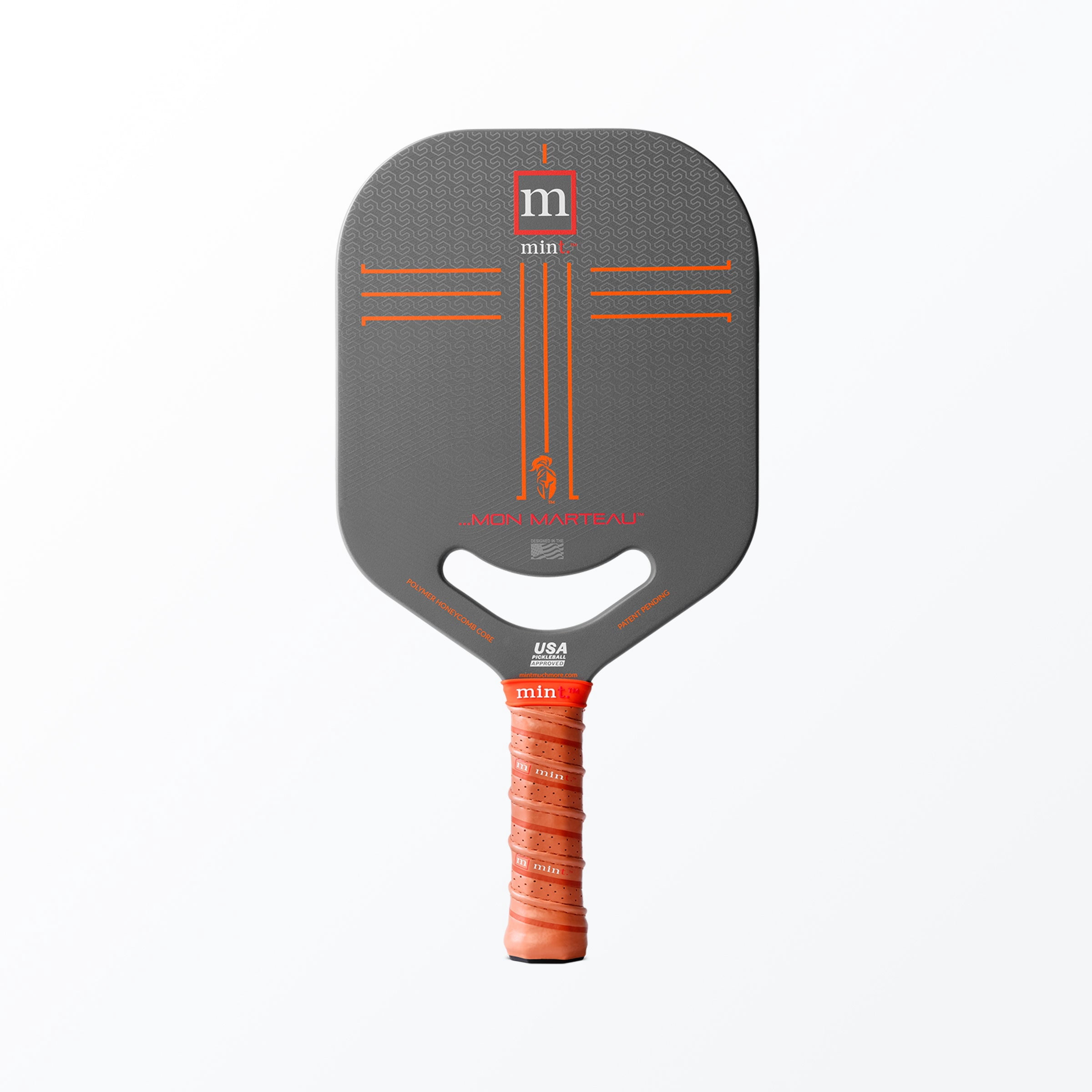 Mint Sport Mon Marteau Pickleball Paddle – 13mm Edgeless Kevlar & Carbon Fiber Hybrid Face, Thermoformed Midweight Paddle with 3D Textured Spin Surface, USAPA Approved