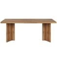 thumbnail image 6 of Tribesigns 63" Dining Room Table for 4-6, Wood Rustic Dinner Table for Kitchen, Walnut, 6 of 6