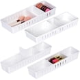 thumbnail image 1 of Set organizador de cajones Pluspace Desk 4 piezas de plástico blanco, 1 of 9