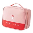 thumbnail image 1 of Sac de Premiers Soins Rangement Durable Portable Imperméable Sac à Médicaments Voyage Médical Rose G, 1 of 8