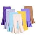 thumbnail image 2 of LYMAYTER Kids Baby Girls Leggings Pants Infant Solid Colours Flare Pants Toddler Summer Stretch Casual Trousers for 3 Months - 6 Years, 2 of 10