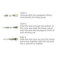 thumbnail image 2 of 5mm Wire Cable Rope Eye Rigging Terminal Swageless DIY Fitting Stainless 316, 2 of 4