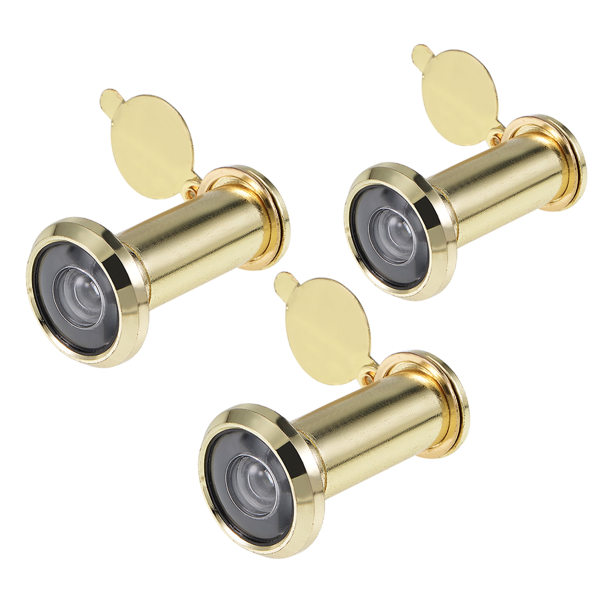 Brass 220degree Door Viewer with Cover for 35mm55mm Doors, Polished