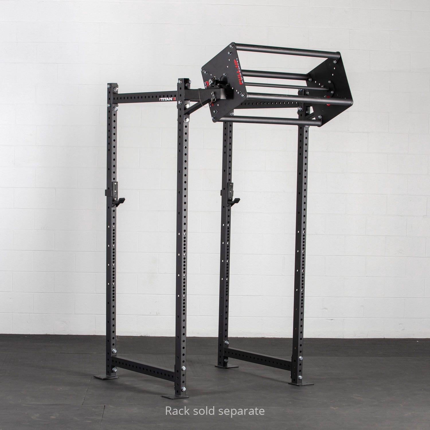 Titan Fitness T-3 and X-3 Series Rack-Mounted Revolving Pull-Up System, 1.25” or 2” Pull-Up Bars