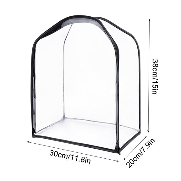 ZZkhGO Clear Plastic Storage Bag, Large Capacity Visual Organizing Box, Foldable Clothing Wardrobe Pouch for Home Travel