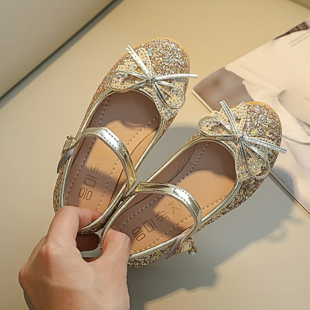 

TALKVE Baby Dance Kids Toddler Sandals Girls Bling Shoes Knot Princess Girl s shoes