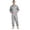 Gray, variant on Men's One Piece Work Coveralls Jumpsuits Long Sleeves Front Zipper One Piece Work Uniform Light Green L