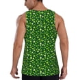 thumbnail image 3 of Easygdp Happy St. Patrick's day Men's Tank Top, Sleeveless Muscle T Shirts, Breathable, Quick-Dry, Loose for Gym, Running, Fitness - Small, 3 of 9