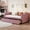 Pink, variant on Elitezip Twin Size Daybed with 2 Drawers, Velvet Upholstered Daybed with Ergonomic Design Backrest, Storage Daybed for Bedroom, Living Room, Twin Daybed Frame, Teens, No Box Spring Needed