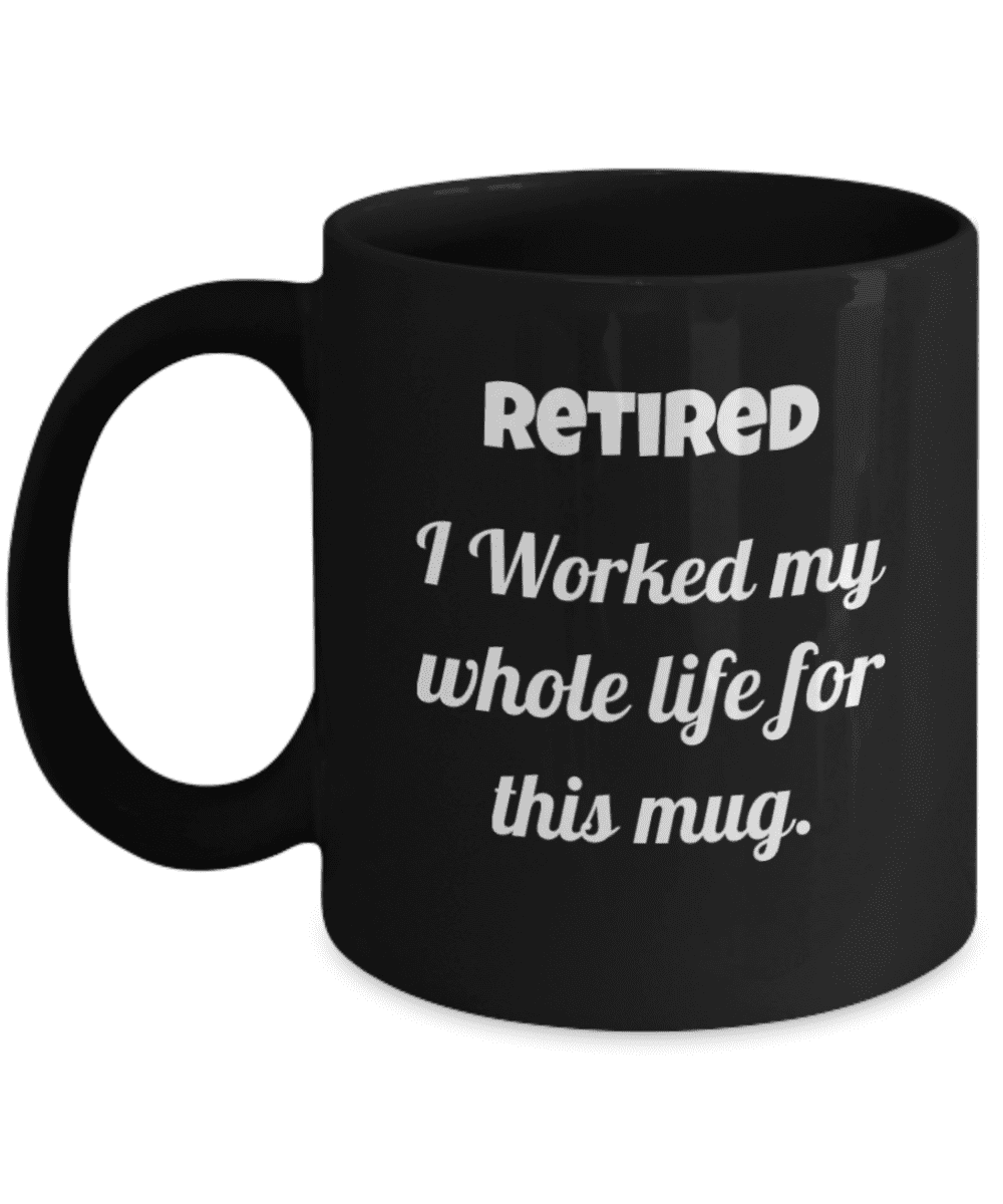 Retirement Gifts for Women, Men Gag Gifts for Coworkers I Worked My