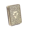 thumbnail image 1 of LAICAIW Three Open Alloy Cigarette Case Peaky Blinders Creative 3-Sided Carved Ultra-Thin Case Classical European, for Regular Size Cigarettes Personalized Bronze, 1 of 6