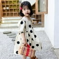 thumbnail image 5 of Zonhan Children's Big Dot Korean Dress Summer Girl Puff Sleeve Princess Skirt Children's Skirt, 5 of 11