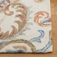 thumbnail image 3 of SAFAVIEH Micro-Loop Tendrils Leaves Area Rug, Ivory/Rust, 8' x 10', 3 of 11