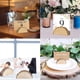 thumbnail image 1 of Mesa de boda con base de madera con tarjetero, tarjetero de madera rústica con 10 piezas de papel Kraft para números de mesa, tarjetas de visita, cumplea?os/mierva ZefeiWu 8390605360671, 1 of 1