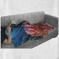 thumbnail image 6 of Diver Soft Flannel Fleece Throw Blanket, Picturesque of a Tropical Coral Reef Setting in the Ocean Small Sea Creatures, Cozy Plush for Indoor and Outdoor Use, 70" x 90", Multicolor, by Ambesonne, 6 of 6
