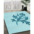 thumbnail image 2 of Ahgly Company Indoor Rectangle Patterned Electric Blue Area Rugs, 4' x 6', 2 of 6