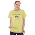 thumbnail image 3 of Without The Husband Married Wife Women's Graphic T Shirt Tees Brisco Brands M, 3 of 6
