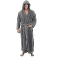 thumbnail image 1 of Bathrobes For Men,resort Hotel Home Spa Terry Robe Fleece Robe Plush Long Hooded Bathrobe, 1 of 5