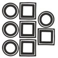 thumbnail image 1 of IDEANATEGRATE 24Ud Anillos De Alimentación Para Peces Acuario Con Redondo Y Cuadrado En Negro, 1 of 7