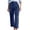 Navy, variant on Aihuaihua Cropped Pants for Women Straight Leg Capris Summer Business Casual Work Pants Ankle Length Chino Trousers GN1 XXXL