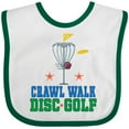 thumbnail image 3 of Inktastic Crawl Walk Disc Golf Boys or Girls Baby Bib, 3 of 4
