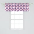 thumbnail image 2 of Ambesonne Floral Valance Pack of 2, Succulent Blossoms Pattern, 54"X18", Pink Violet and White, 2 of 4