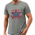 thumbnail image 5 of lcziwo 4th of July Shirts Men American Flag Partiotic Tshirts Funny Graphic Tees Independence Day Clothes Summer Blouses Gray XXL, Gifts for Dad, 5 of 6