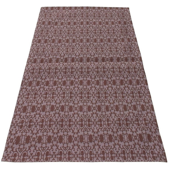 ECARPETGALLERY 4'9" x 6'8" Contemporary Collage Handmade Area Rug for Living Room, Dining Room and Bedroom in Purple