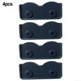 thumbnail image 1 of 4pcs Tente Remplacement Connecteur Support de Rechange Support Rectangulaire Noir Plastique, 1 of 10