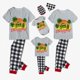 thumbnail image 1 of Pijamas familiares navideños a juego, conjuntos de pijamas grises, árboles de coco, Navidad en julio, 1 of 4