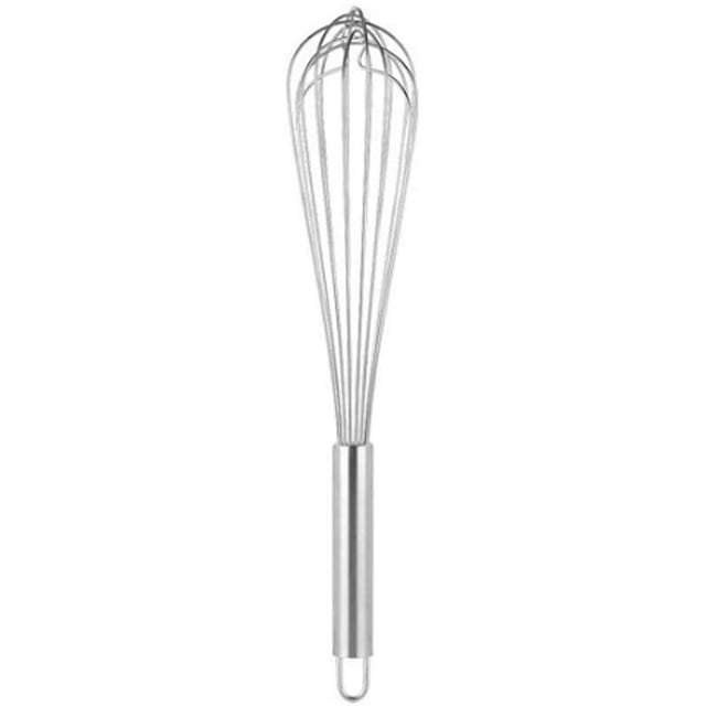 KAUKKO Stainless Steel Whisks 10"+12"+14"+16" Kitchen Whisk Set Kitchen Whip Kitchen Utensils Balloon Whisk Wire Whisk for Blending, Whisking, Beating, Stirring(16")