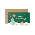 thumbnail image 2 of Tarjetas de Celebración Navideñas con Papel de Aluminio Xihbxyly Liquidación de Verano con Muñeco de Estampado y Árbol de Navidad, 2 of 6