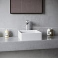 thumbnail image 3 of Karran Usa Qm174 Quattro Matte 14-1/2" Square Acrylic Vessel Bathroom Sink - White, 3 of 5