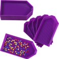 thumbnail image 1 of 20 bandejas de plástico morado para pintura de diamantes, organizador de bandejas de clasificación de cuentas de 3,5 pulgadas x 1,9 pulgadas, accesorios para herramientas de pintura de diama, 1 of 5