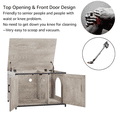 thumbnail image 6 of Unipaws  Litter Box Enclosure - Top Opening Cat Litter Box Cabinet, Large Size Fits XL Automatic Boxes, Pressed Wood & Metal Frame, Hide Odor & Waste - for Home Use, 6 of 7