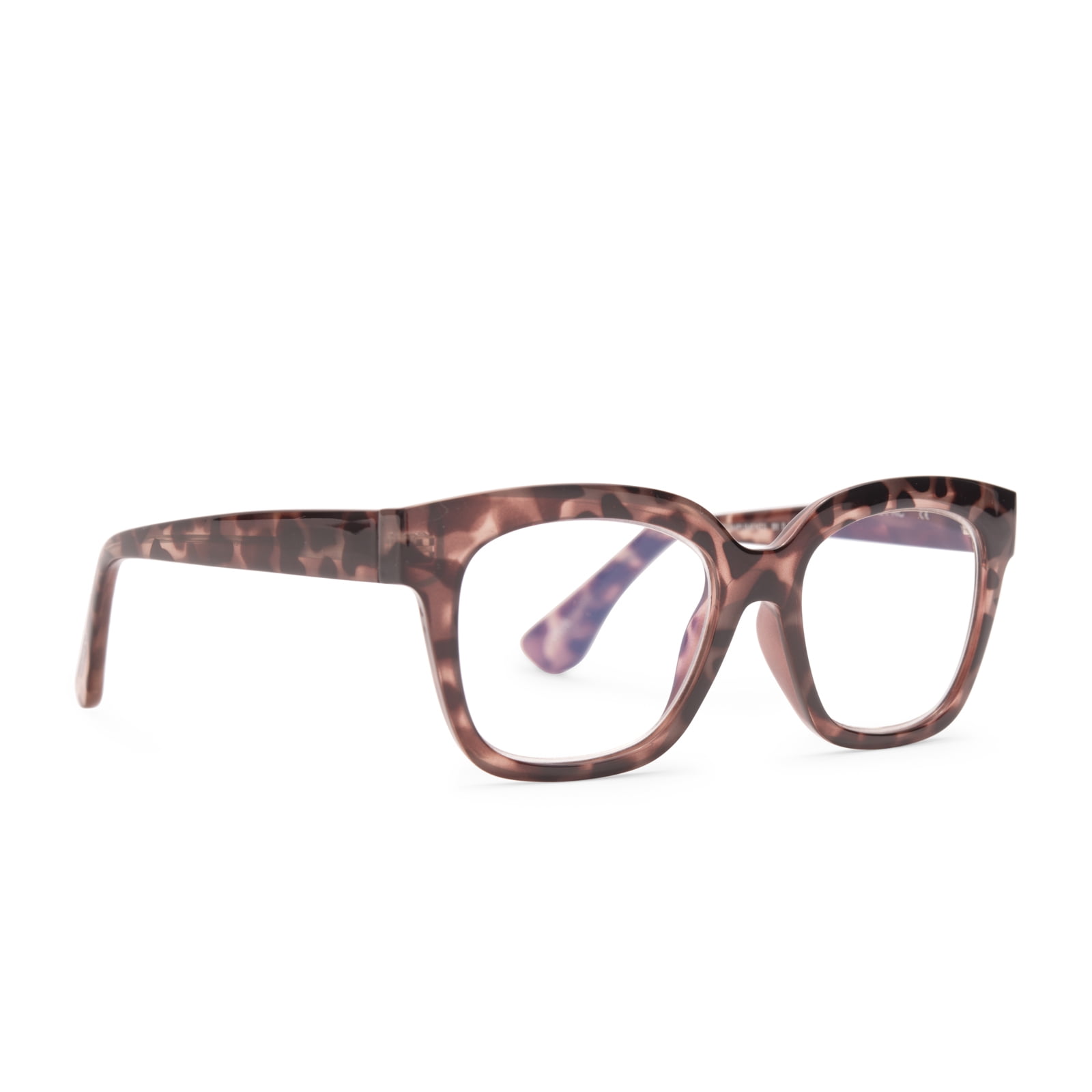 Compliments by DIFF Eyewear Ava Blue Light Reading Glasses for Women Beige Tortoise +1.0