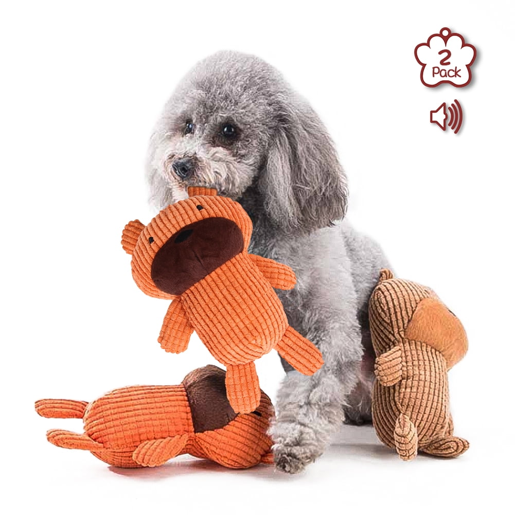 Kepooman 2 Pcs Puppy Squeaky Toys for Small Medium Dog Pets Kepooman 2 Pcs Puppy Squeaky Toys for Small Medium Dog Pets