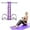Purple, variant on Yoga Pedal Resistance Band Elastic Pull Rope Fitness Sit-up Exercise Equipment at Home Gym Arm Abs Workout Equipment Leg Stretching Equipment