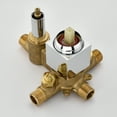 thumbnail image 6 of SUMERAIN Modern Tub and Shower Faucet with Pressure Balance Valve, 8-Inch Square Rain Showerhead System with Tub Spout, Chrome, 6 of 7