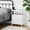 White, variant on Beddle Nightstand with Charging Station, LED Bedside Table with 1 Fabric Drawer, 3-Tier End Table for Bedroom, Living Room, 2 Pack Rust