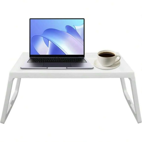 NTGFU Portable Foldable Laptop Bed Desk Tray, Large Lap Table for Reading, Writing & Studying - Ideal for Bed, Sofa, Couch - No Assembly Required, Laptop Table for Bed