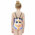 thumbnail image 4 of Inside Out Children's Swimsuit Adjustable Off Shoulder Ruffle Swimwear One-piece Girls Kids Beach Bathing Suits 6-12 Years, 4 of 7