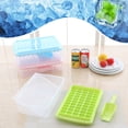 thumbnail image 3 of Wosthever Bandeja de cubitos de hielo con tapa, máquina de hielo de plástico Flexible para bebidas, contenedor de almacenamiento para Bar de fiesta, Barra de herramientas Verde Wosthever HA084378-02, 3 of 6