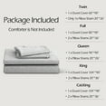 thumbnail image 4 of PURE ERA Duvet Cover Set Queen Size 100% Jersey Cotton Ultra Soft T-shirt Cotton,Heathered Light Gray, 4 of 6