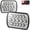 Chrome, variant on J2 Engineering for 7X6" H6054 Full LED Sealed Beam Headlight for GMC Chevy Dodge Ford Toyota Jeep Peterbilt Freightliner
