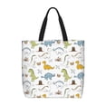 thumbnail image 1 of Fotbe Dinosaur Bolsa Tote con Estampado para Mujer, Bolsos con Cremallera, Bolsa de Hombro Casual de Gran Capacidad con Bolsillos Internos, 1 of 7